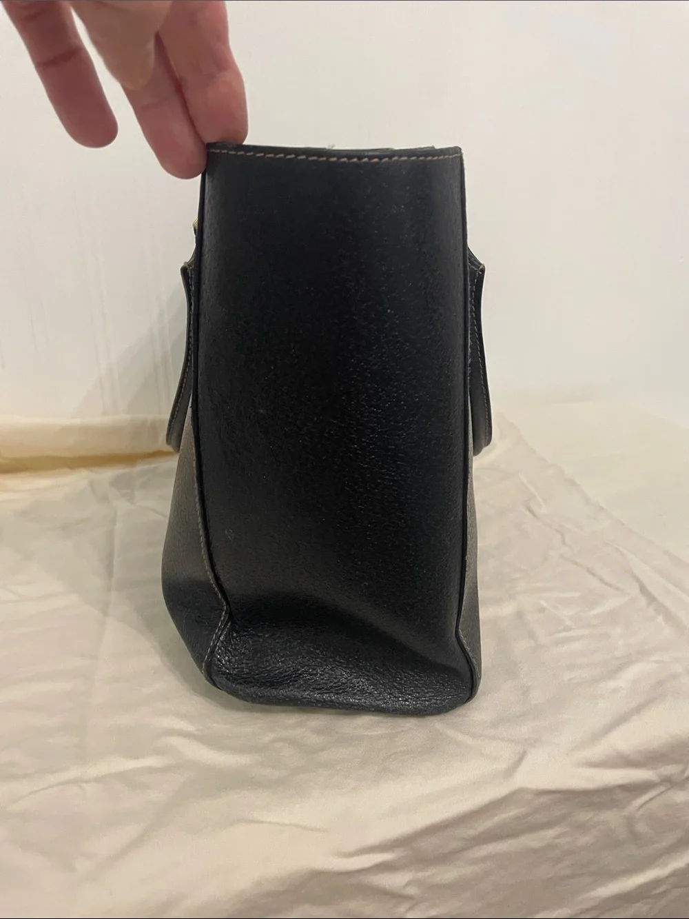 Kate Spade Black Leather Tote Bag